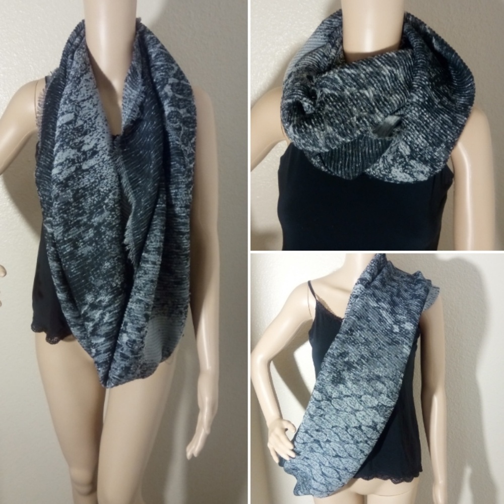 Animal Print Extra Wide Knit Infinity Scarf